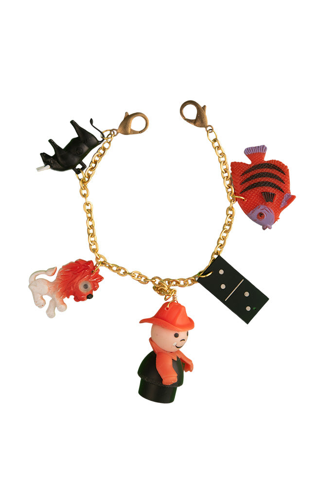 Bag Charm With Animals, Domino and Figure | Hopetown & Hunter