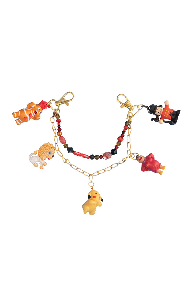 Bag Charm With Five Cartoon Characters | Hopetown | Hunter