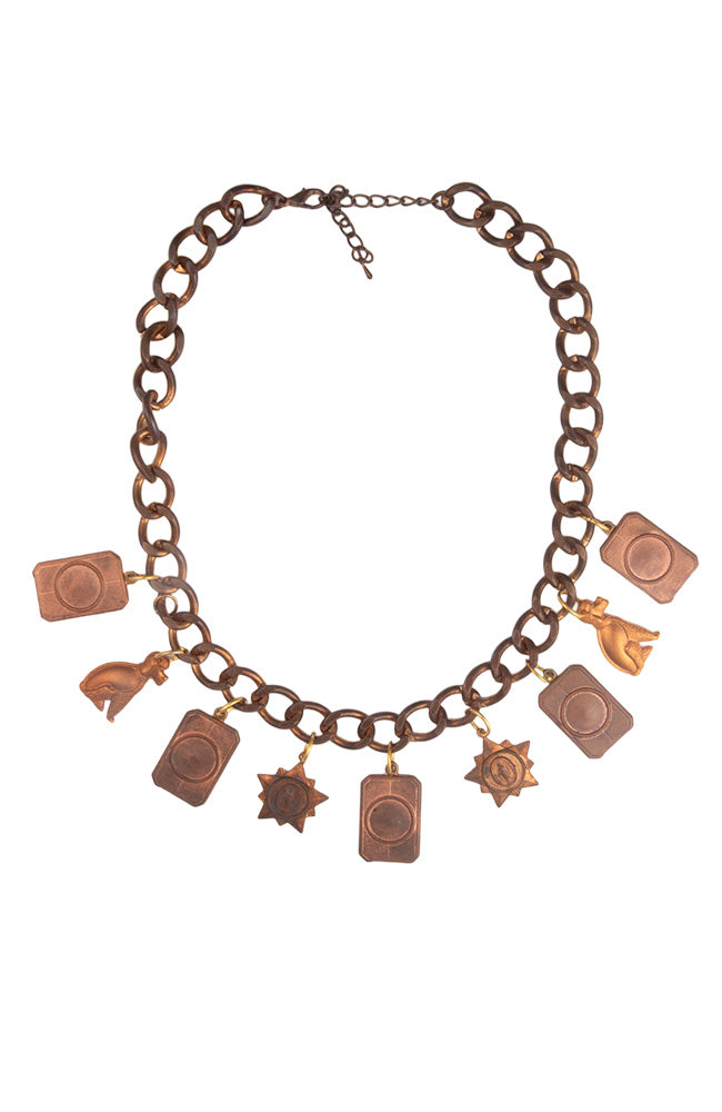 Copper Chain And Charm Necklace | Hopetown & Hunter