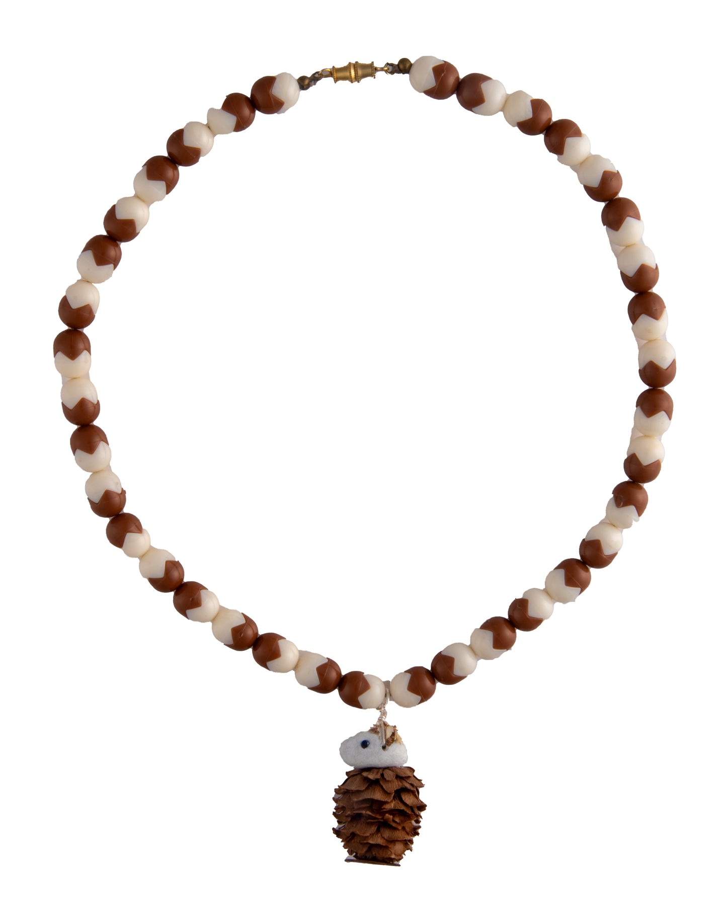 Curious Handmade Creature on Vintage Beaded Necklace | Hopetown & Hunter