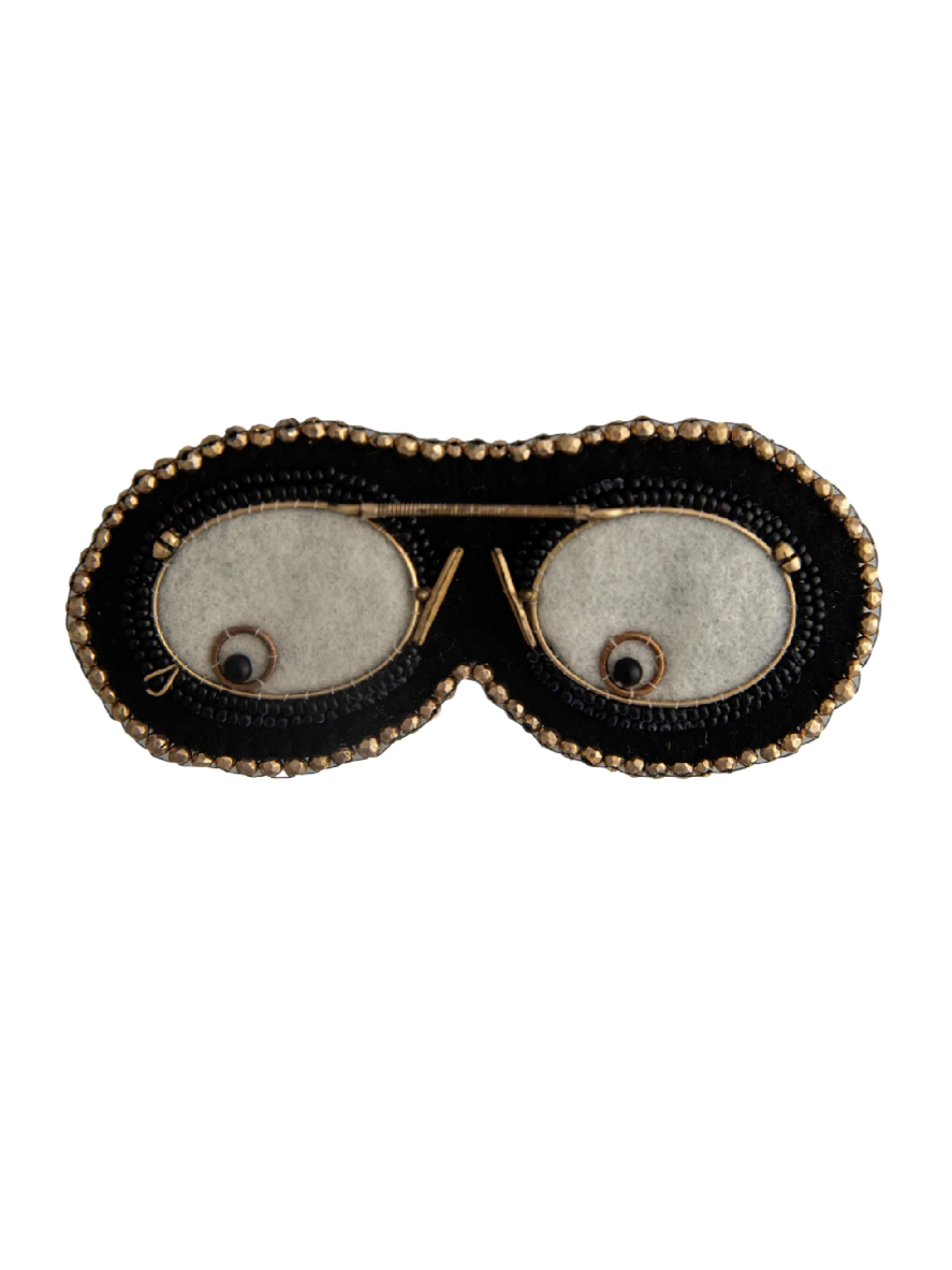 Antique Pince Nez Glasses Brooch