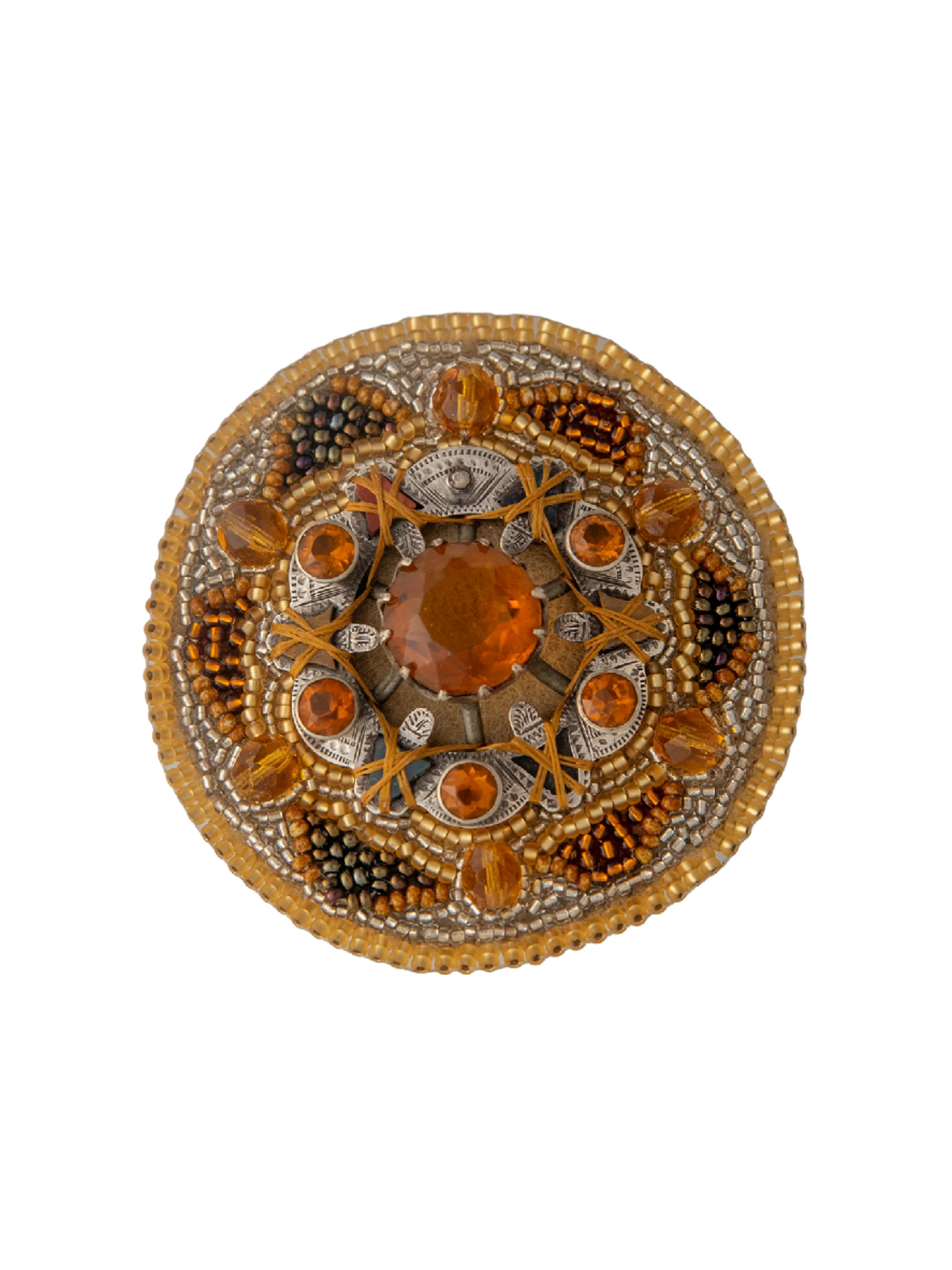 Reinvented Antique Scottish Pebble Brooch