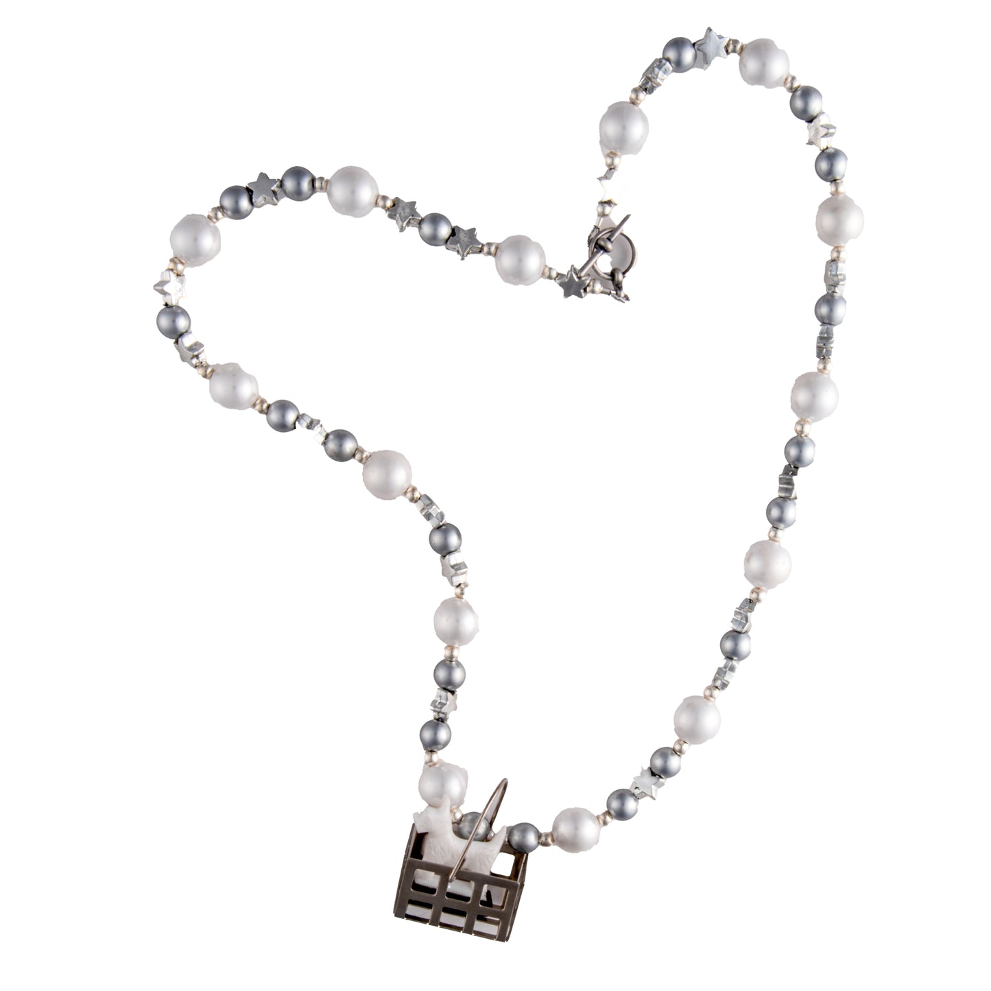 Dog in a Basket Necklace
