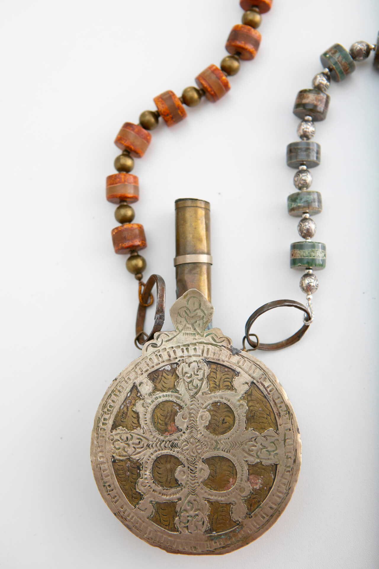 French Gunpowder Flask Necklace