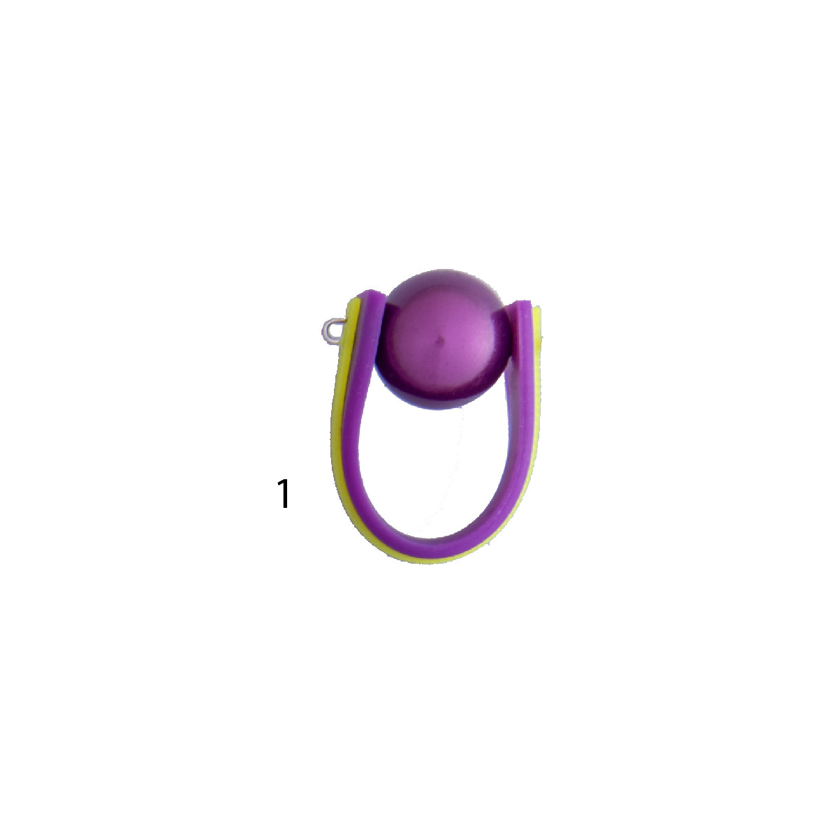Fun Colourful Bead Rings - Size J