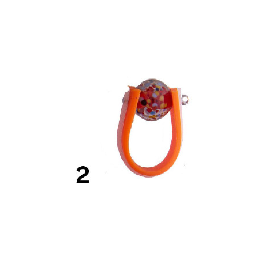 Fun Colourful Bead Rings - Size M