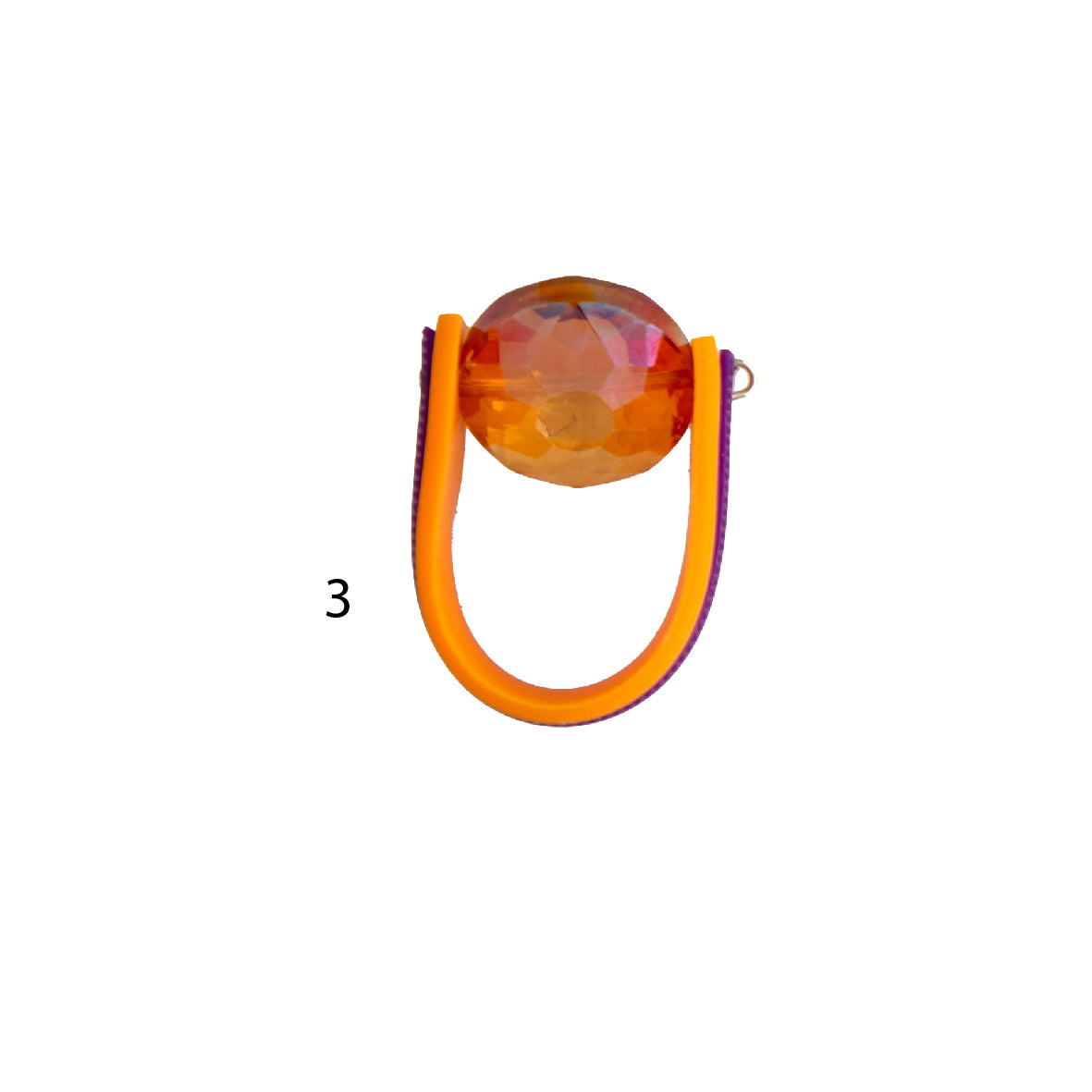 Fun Colourful Bead Rings - Size R