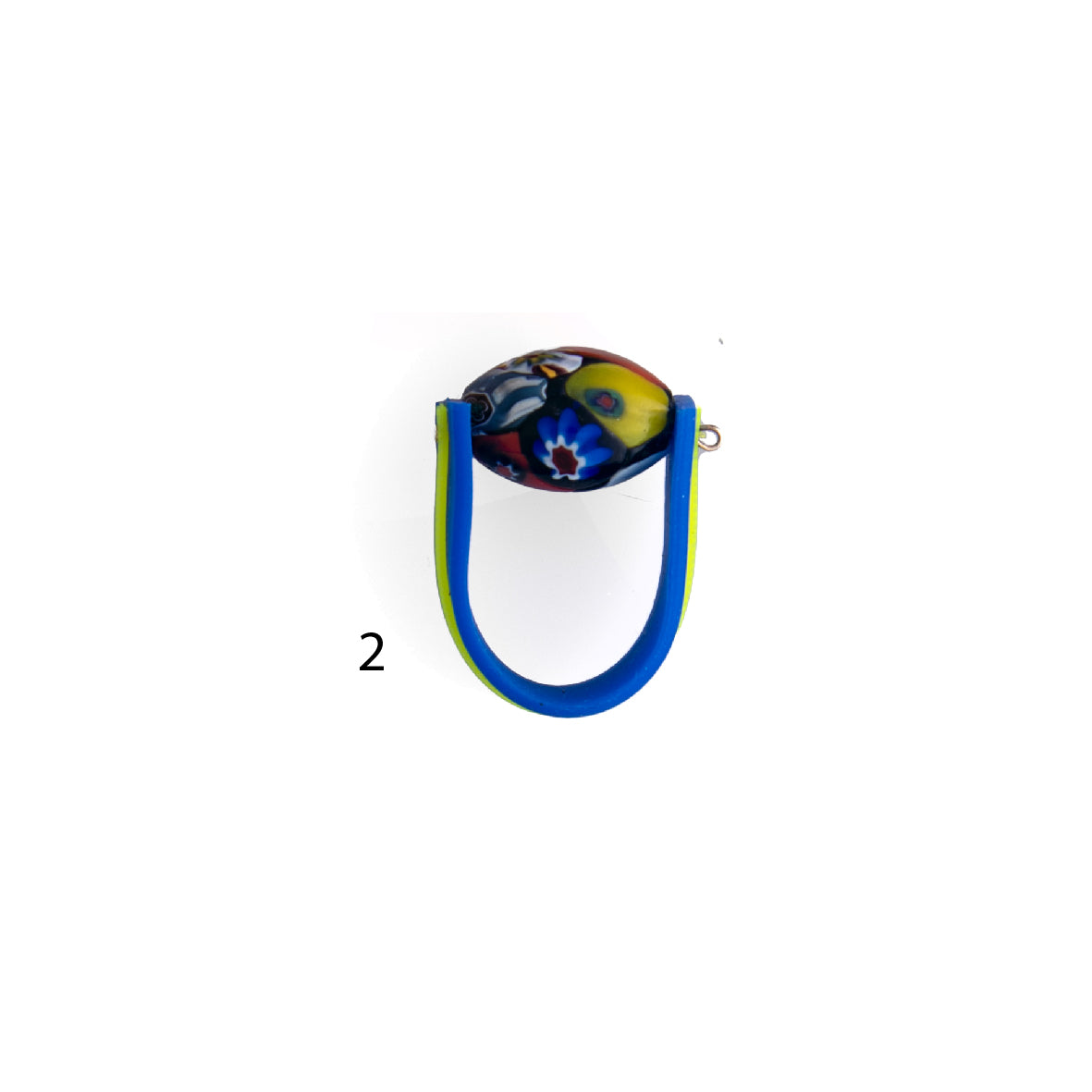 Fun Colourful Bead Rings - Size W