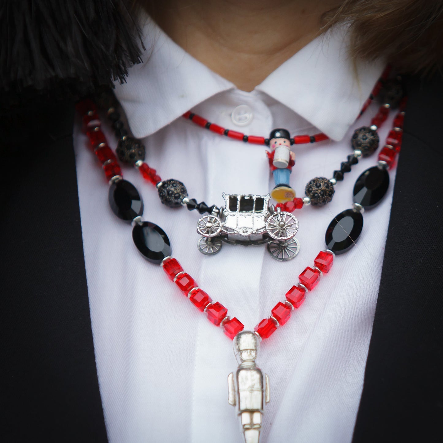 Handmade Vintage Silver-Plated Coronation Coach Necklace | Hopetown & Hunter