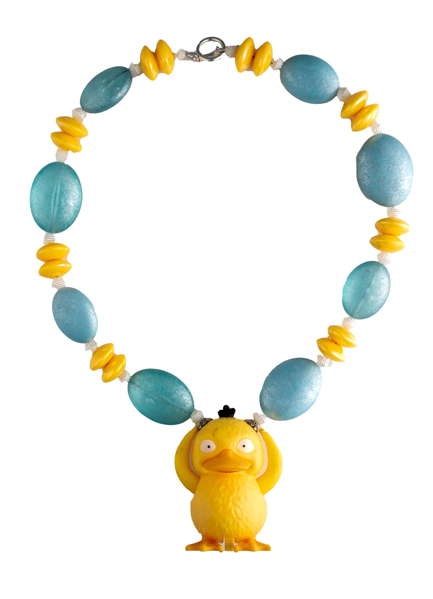 Plastic Yellow Platypus Necklace