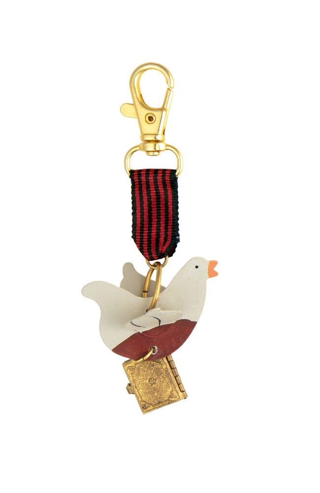 Small Bird With Book Bag Charm | Hopetown & Hunter