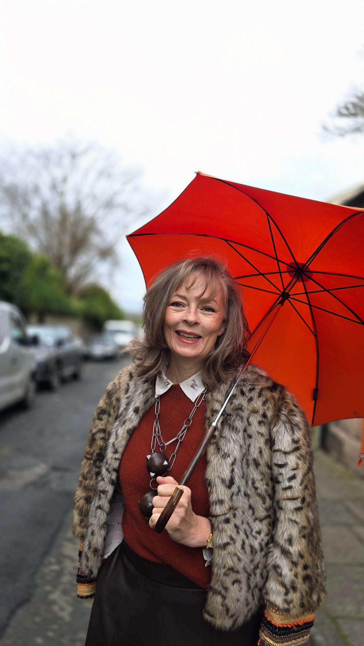 Studded Wooden Balls and Antique Chain Necklace | Hopetown & Hunter
