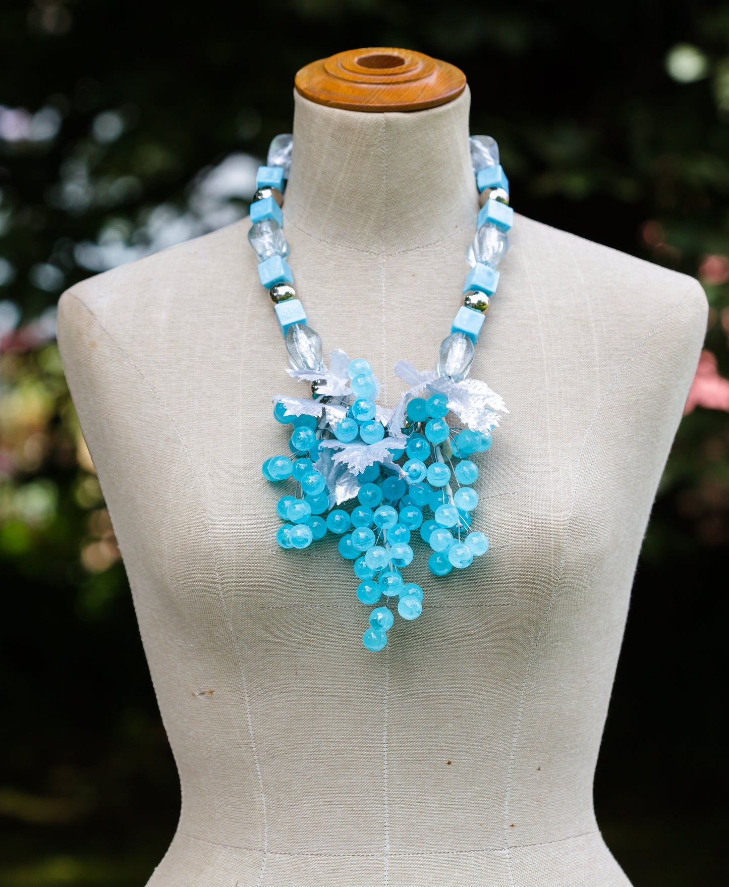 Turquoise Grapes Statement Necklace | Hopetown & Hunter