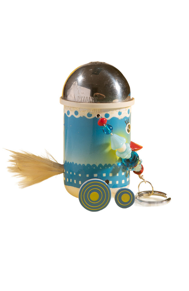 Vintage Blue and White Bag Charm | Hopetown & Hunter