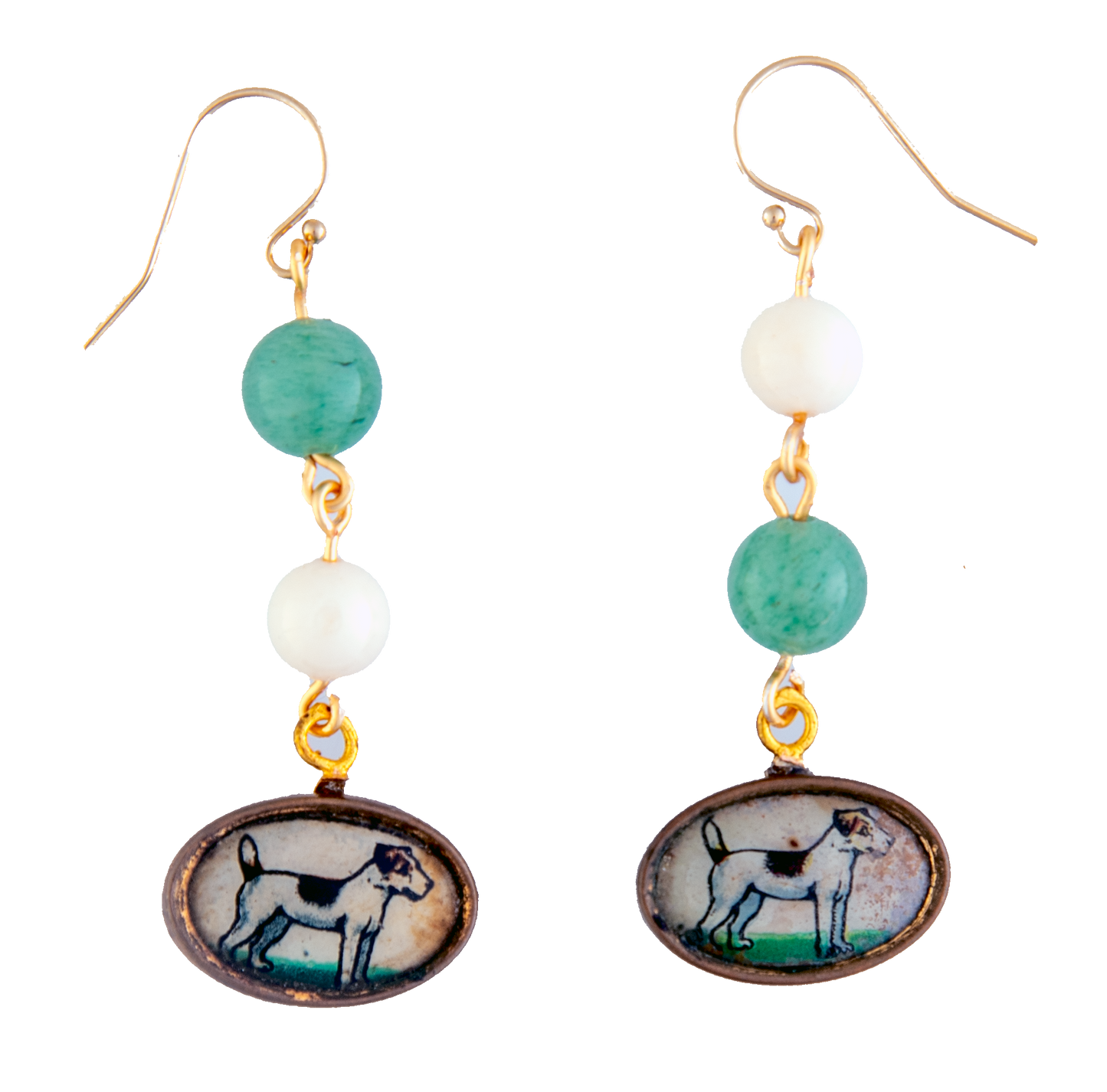 Vintage Dog Drop Earrings | Hopetown & Hunter