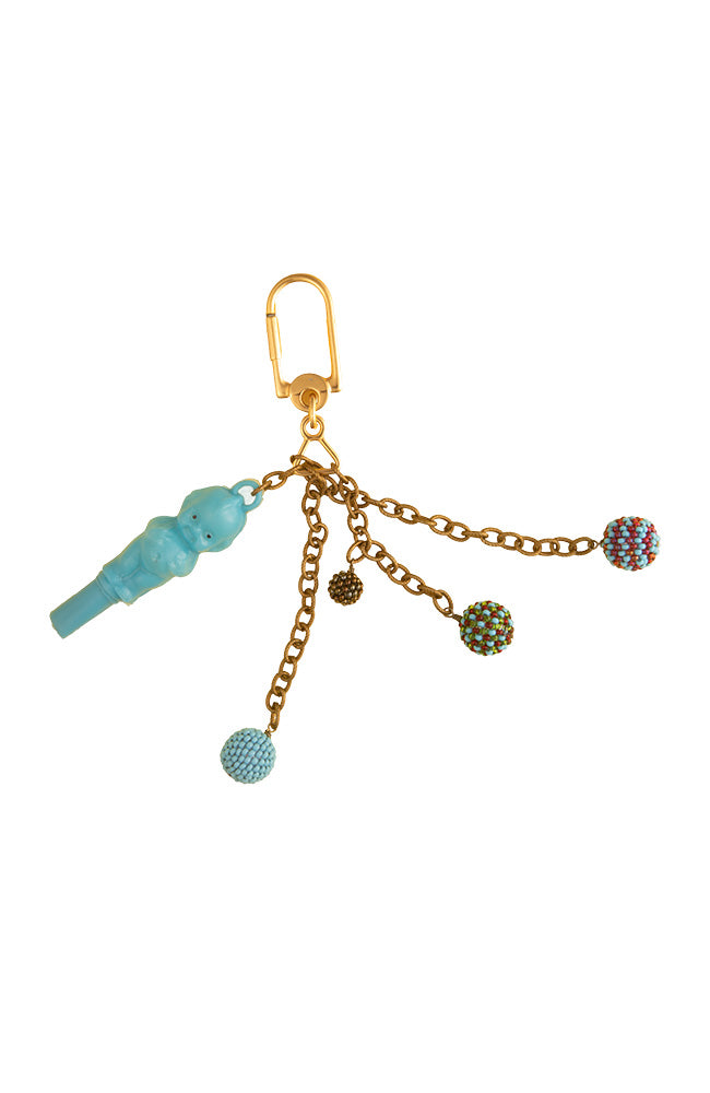 Vintage Turquoise Doll Bag Charm | Hopetown & Hunter
