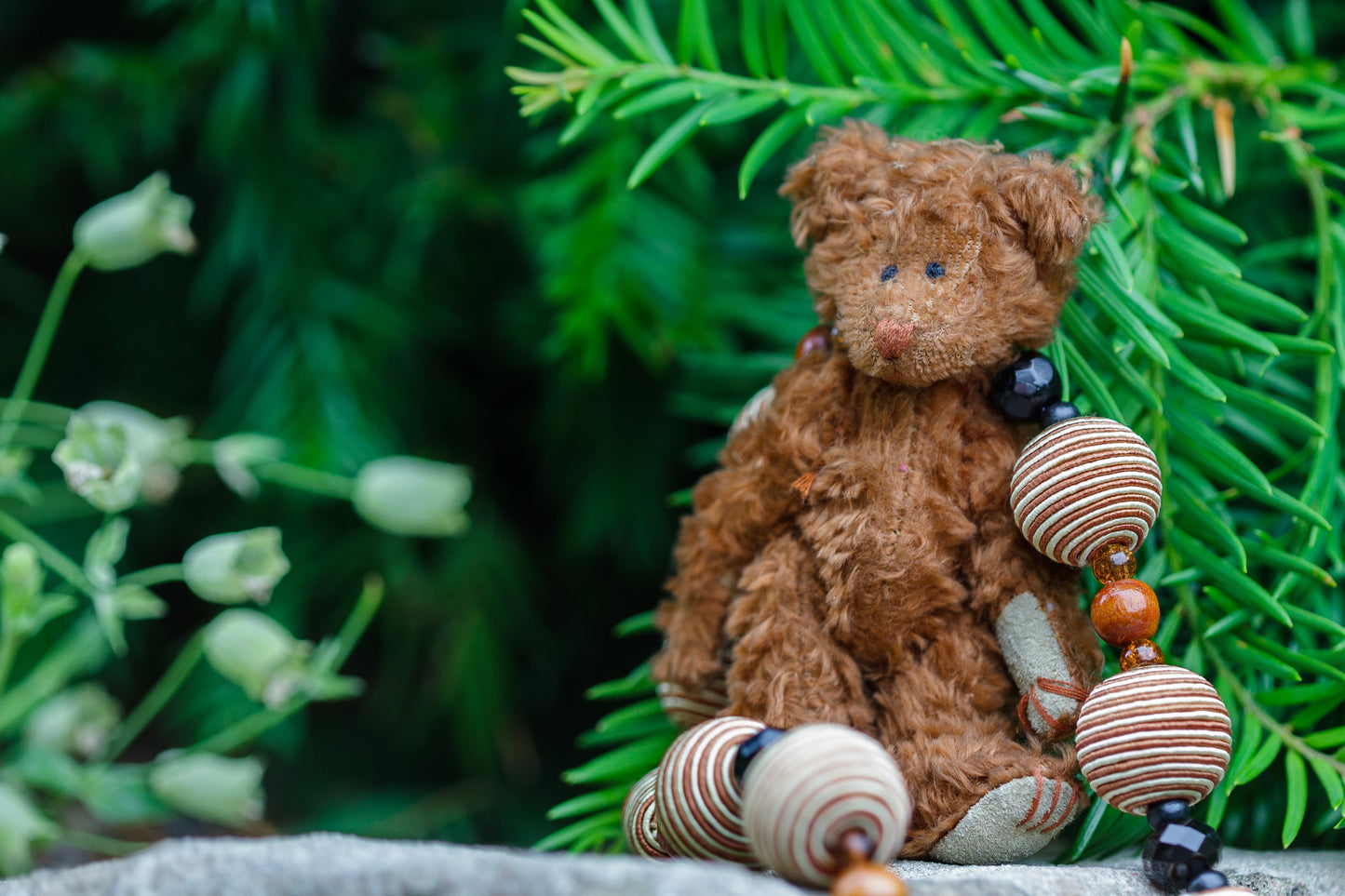 Vintage Articulated Brown Bear Necklace | Hopetown & Hunter