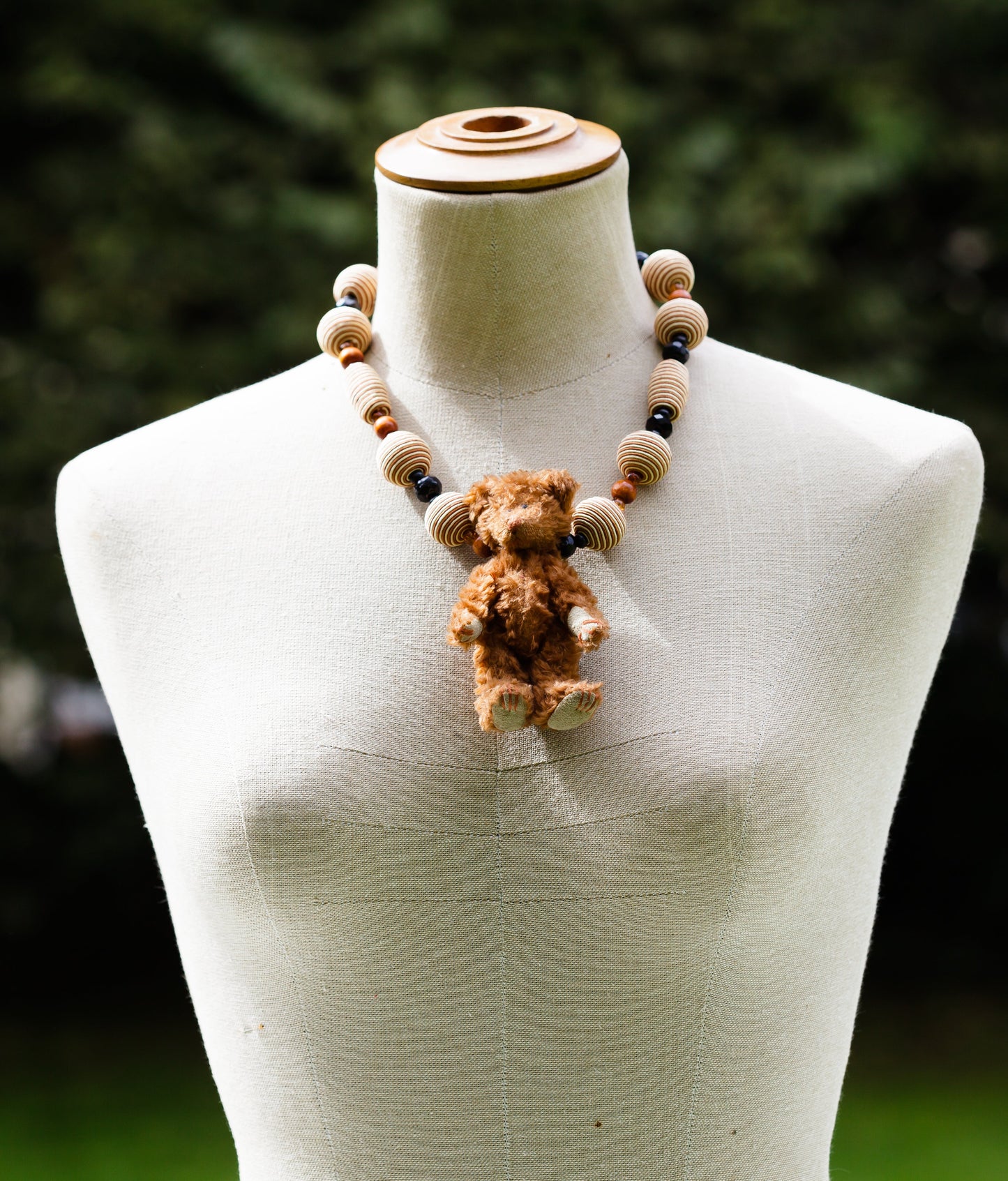 Vintage Articulated Brown Bear Necklace | Hopetown & Hunter
