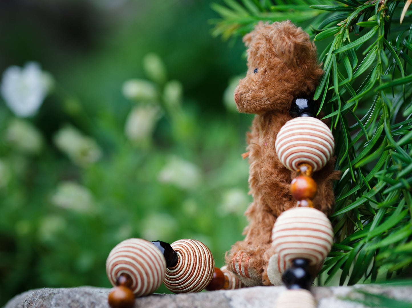 Vintage Articulated Brown Bear Necklace | Hopetown & Hunter