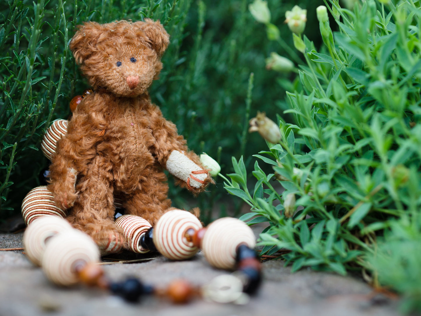 Vintage Articulated Brown Bear Necklace | Hopetown & Hunter