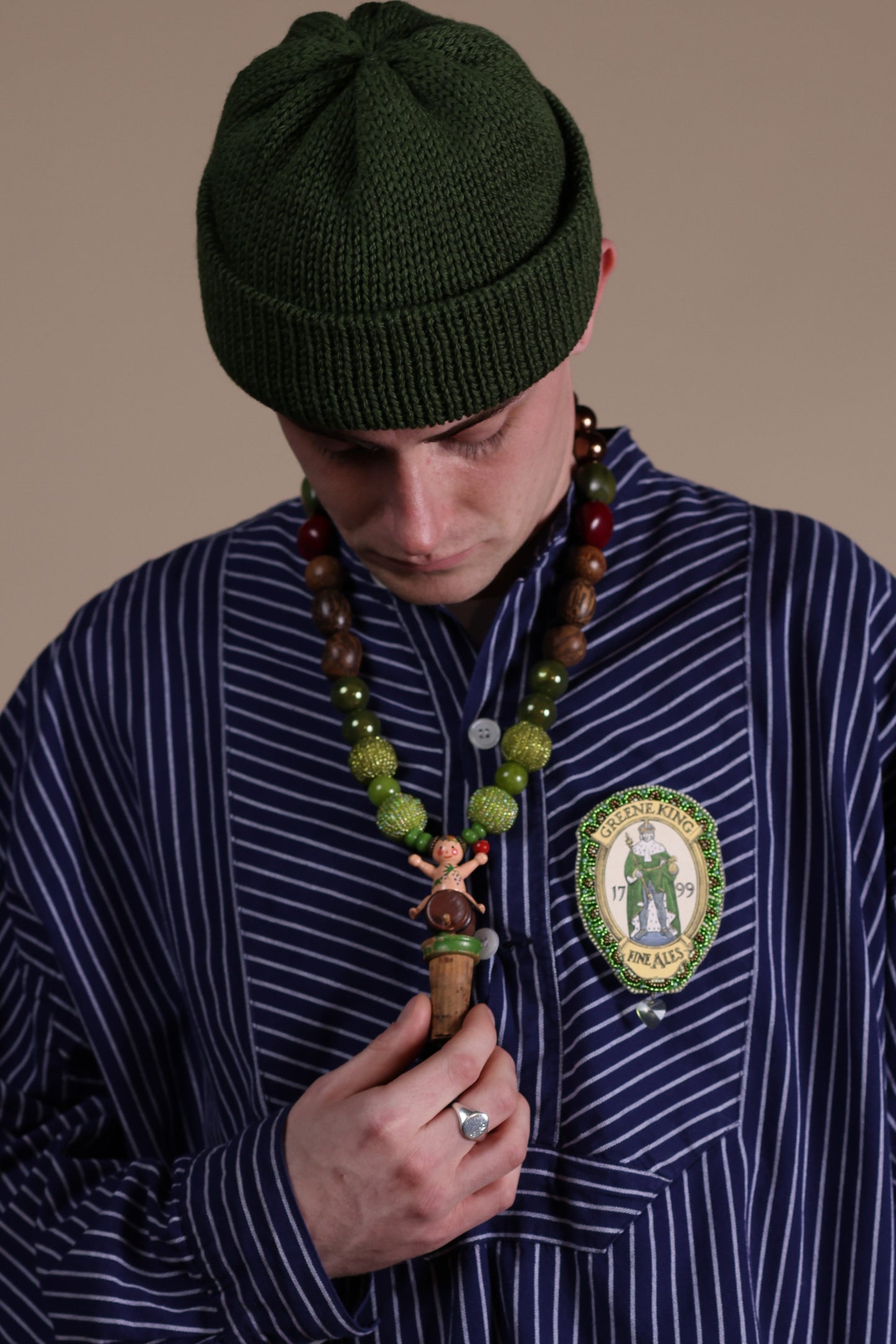 Vintage Figure on Barrel Bottlestopper Necklace | Hopetown & Hunter