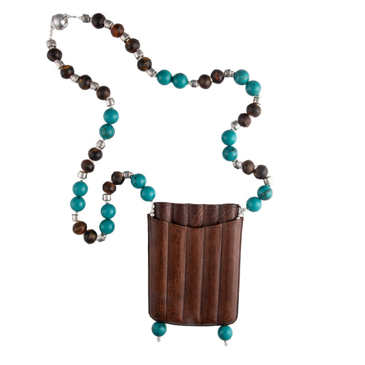 Leather Cigar Case Necklace | Hopetown & Hunter
