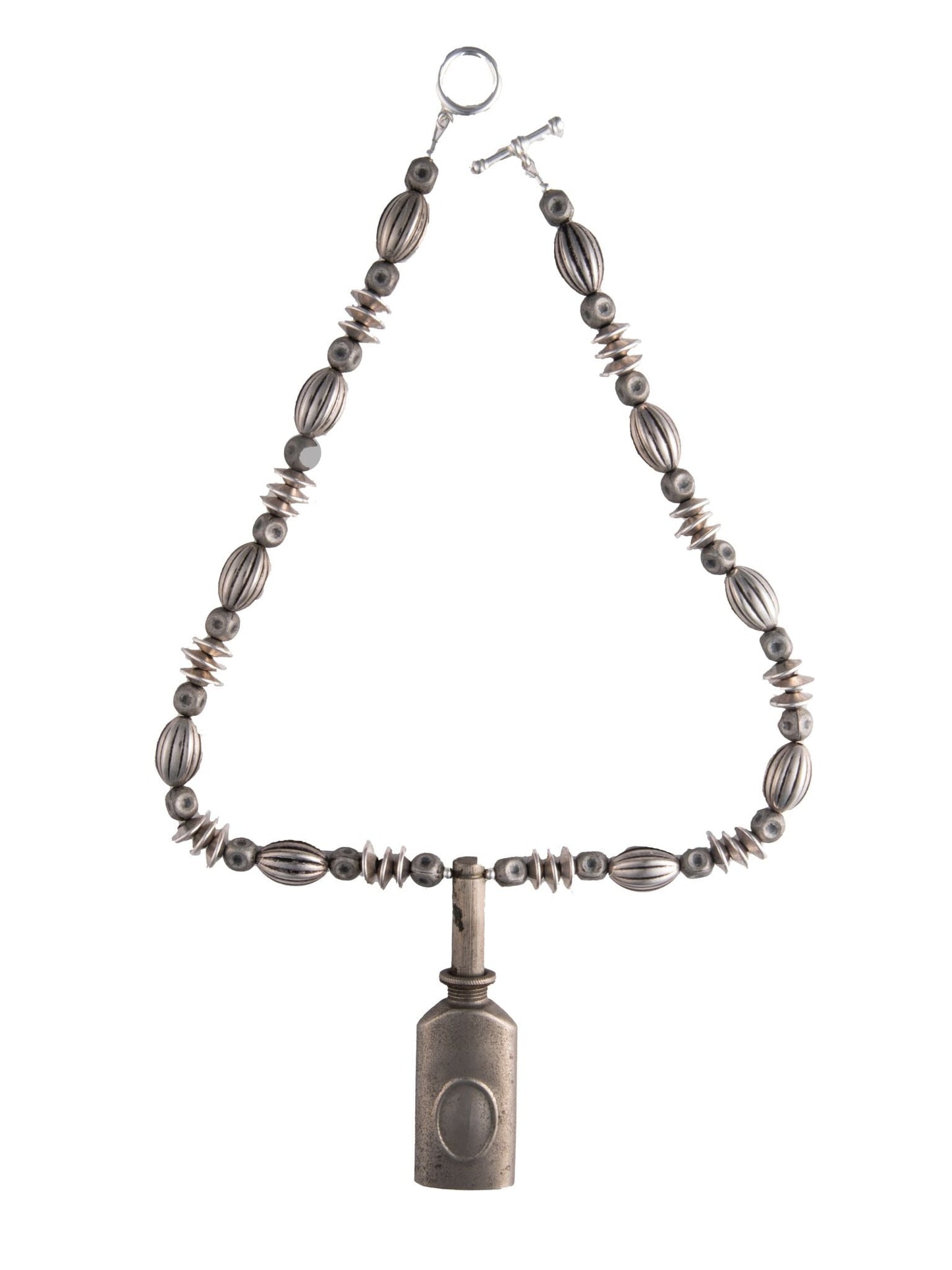 Vintage Miniature Oil Can on Grey and Silver Necklace | Hopetown & Hunter