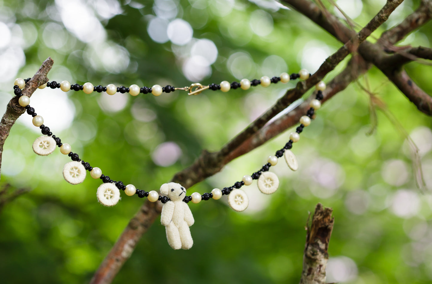 Vintage Miniature Teddy Bear Necklace | Hopetown & Hunter