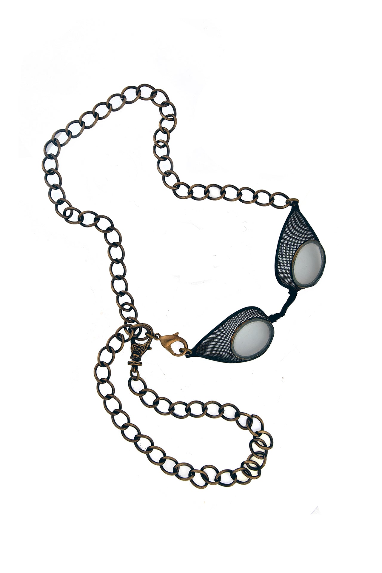 Vintage Safety Goggles on Chunky Chain Necklace | Hopetown & Hunter