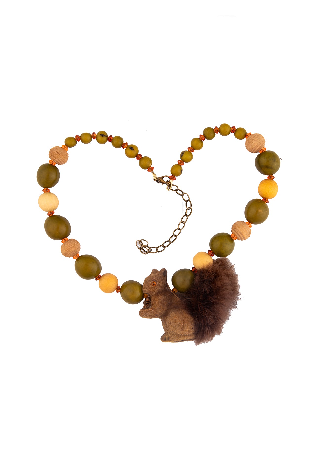 A Squad of Squirrels on Autumnal Coloured Necklaces | Hopetown & Hunter