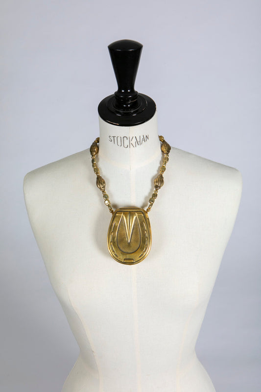 Antique Brass Horseshoe Snuffbox Necklace | Hopetown & Hunter