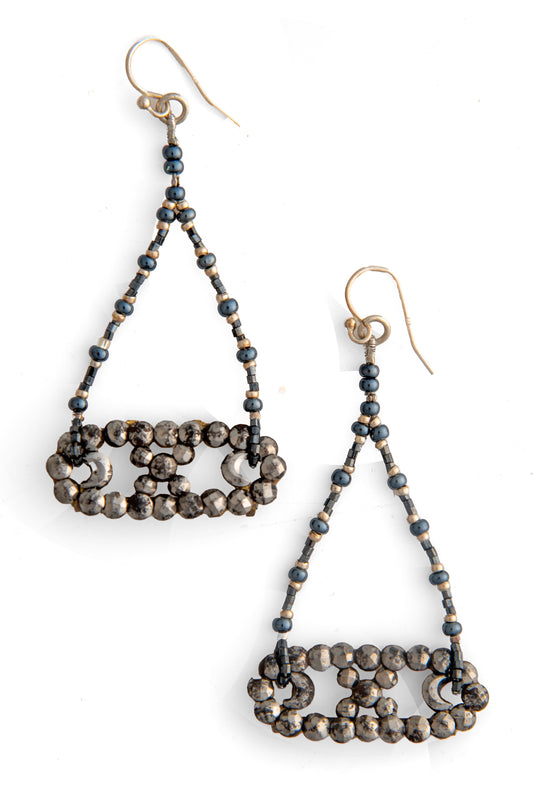 Antique Cut Steel Buckle Earrings | Hopetown & Hunter