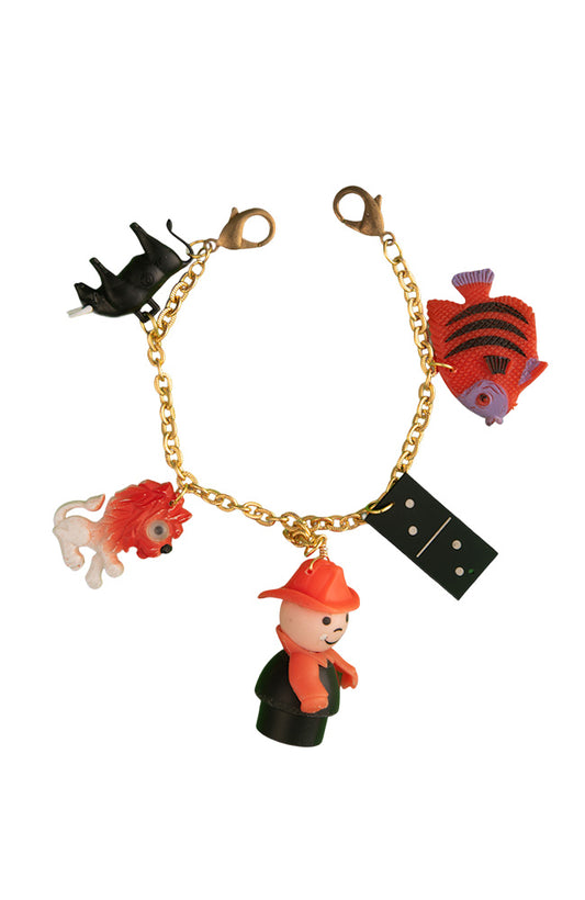 Bag Charm With Animals, Domino and Figure | Hopetown & Hunter