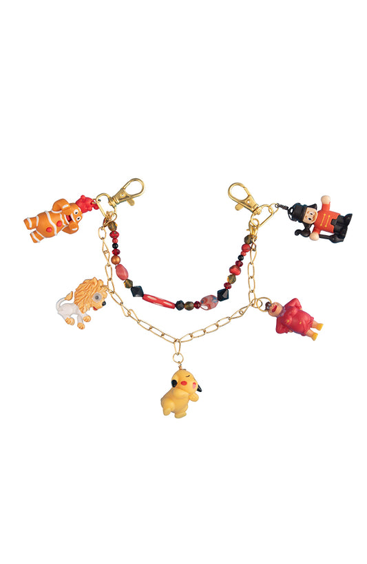 Bag Charm With Five Cartoon Characters | Hopetown | Hunter