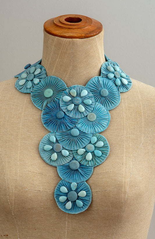 Blue Masonic Rosette Collar Necklace | Hopetown & Hunter