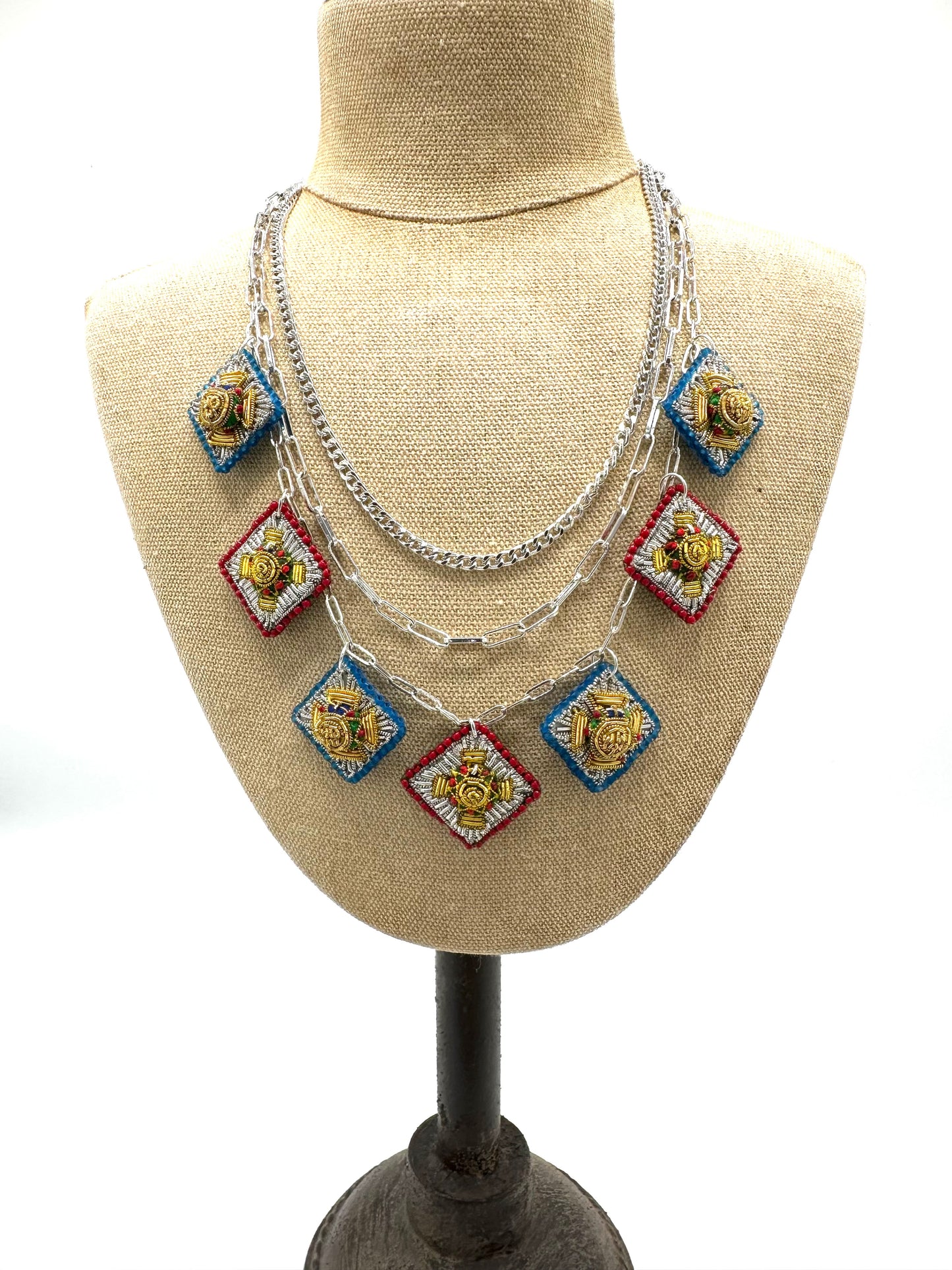 Chain and Military Pips Necklace | Hopetown & Hunter