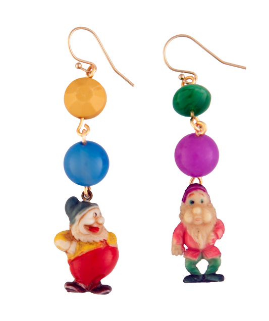 Colourful Vintage Gnome Earrings | Hopetown & Hunter