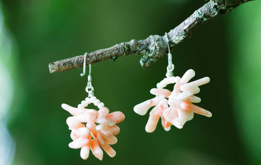 Coral Cluster Earrings | Hopetown & Hunter