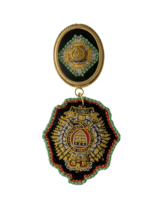 Handmade Military Pip Brooch