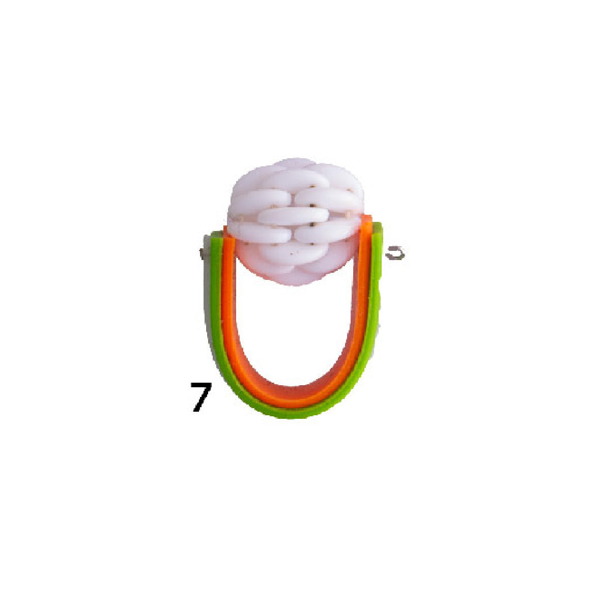 Fun Colourful Bead Rings - Size O