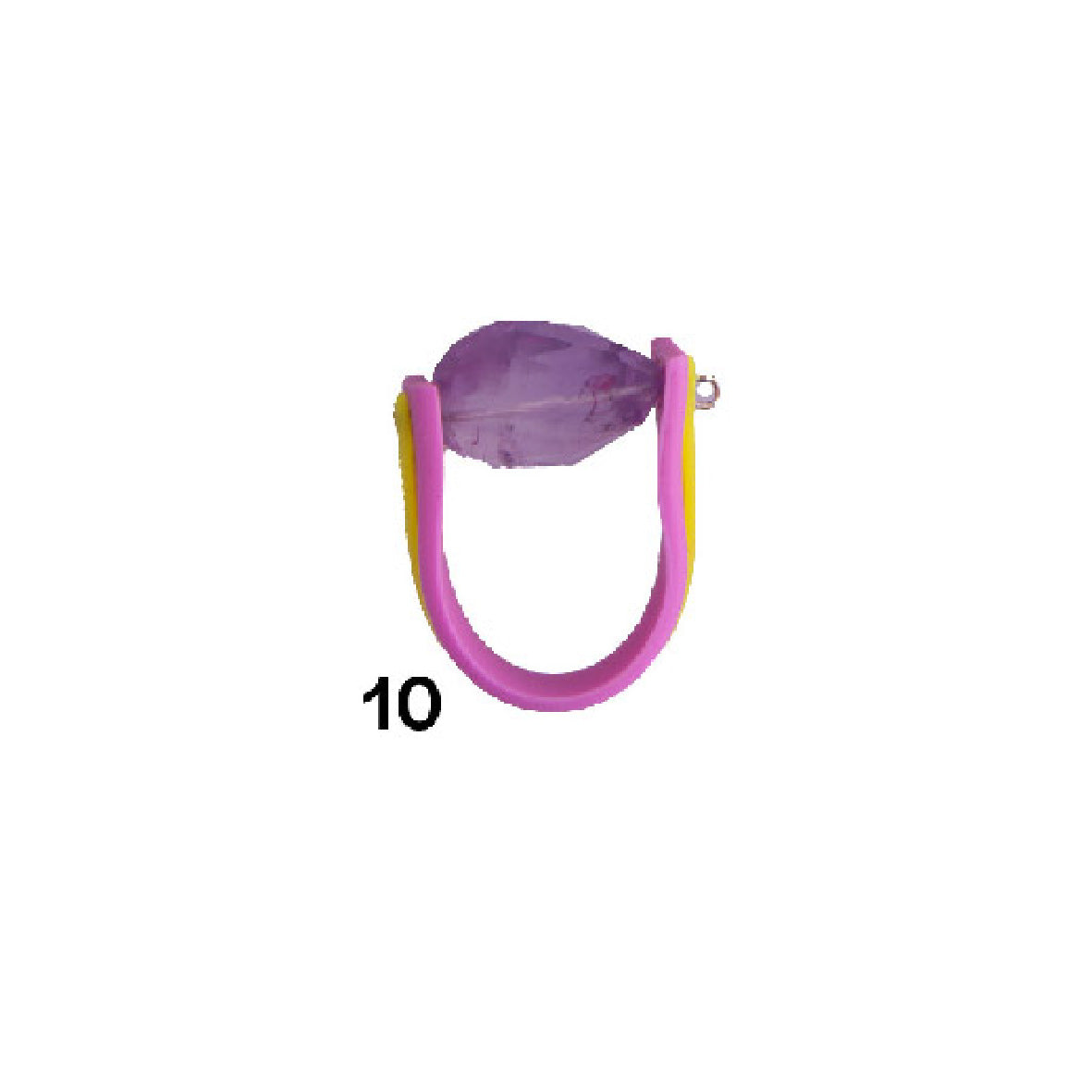 Fun Colourful Bead Rings - Size O