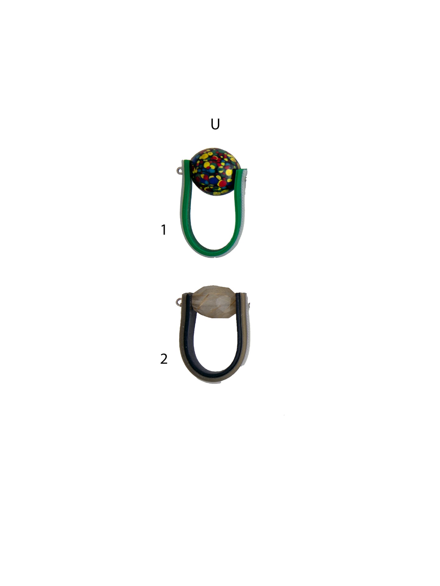Fun Colourful Bead Rings - Size U