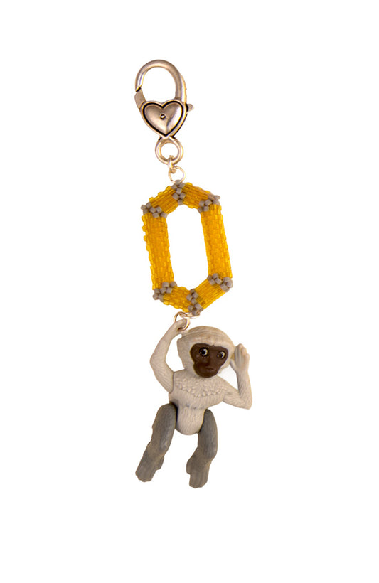 Grey Monkey Bag Charm  | Hopetown & Hunter
