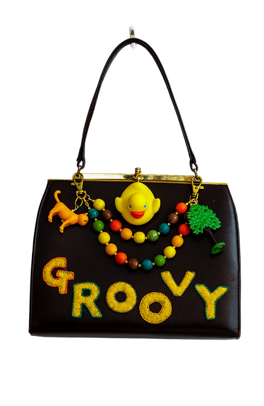 Groovy Vintage Bag With Charms | Hopetown & Hunter