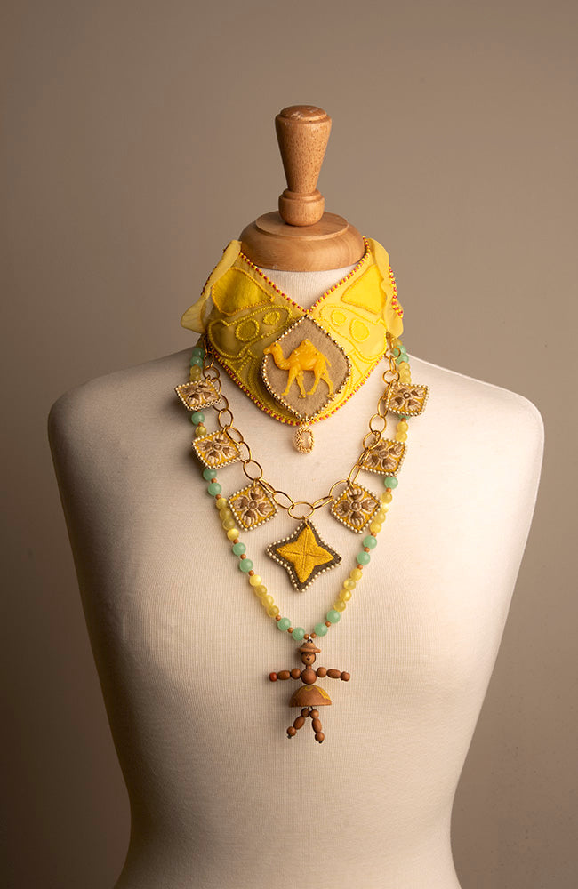 Handmade Yellow Camel Brooch | Hopetown & Hunter