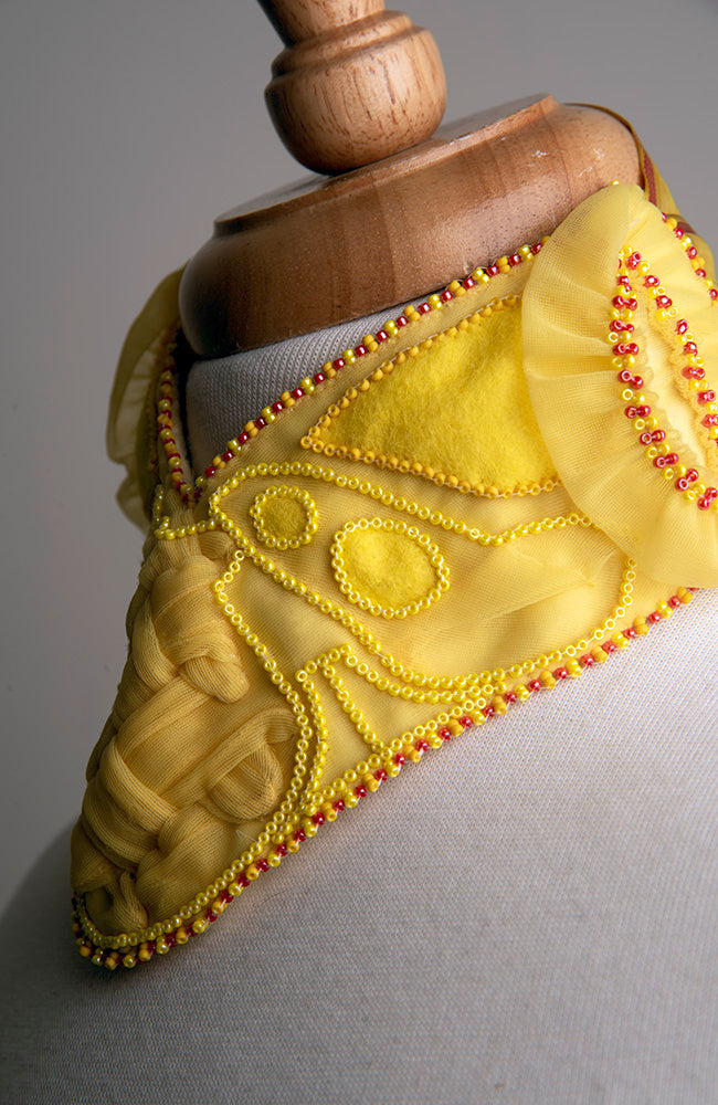 Handmade Yellow Gloves Choker | Hopetown & Hunrwe