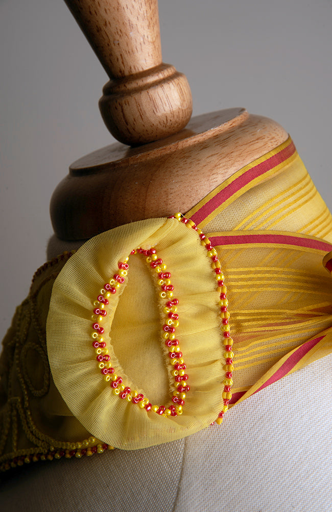 Handmade Yellow Gloves Choker  Hopetown & Hunter