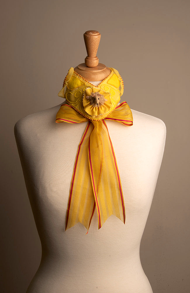 Handmade Yellow Mouse Brooch | Hopetown & Hunter