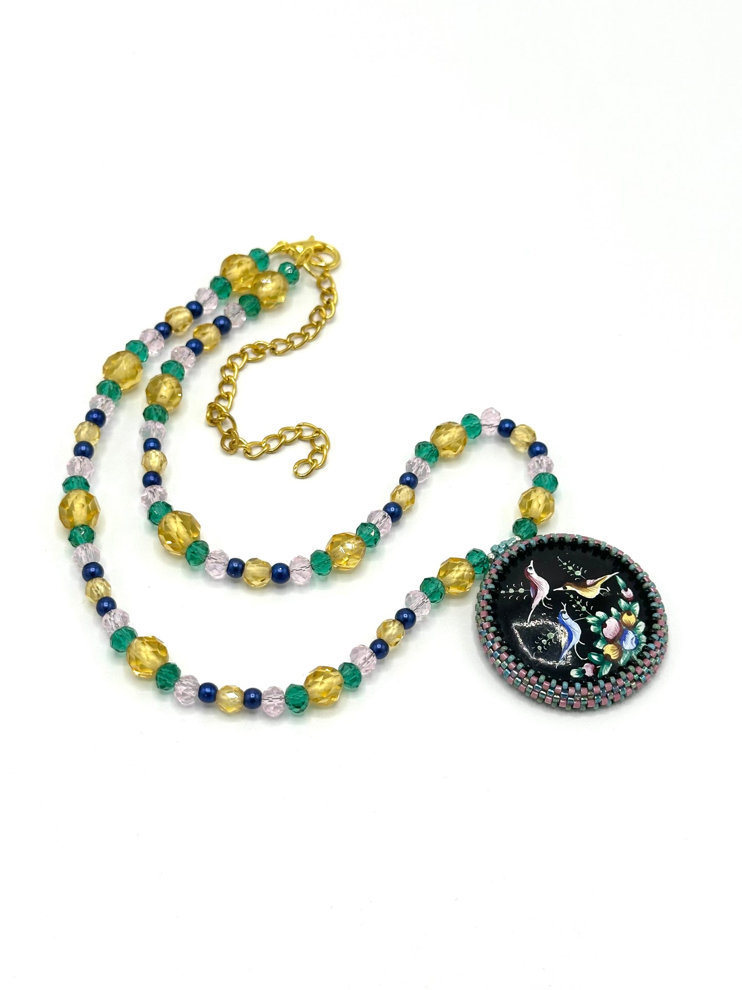 Handpainted Bird Necklace | Hopetown & Hunter