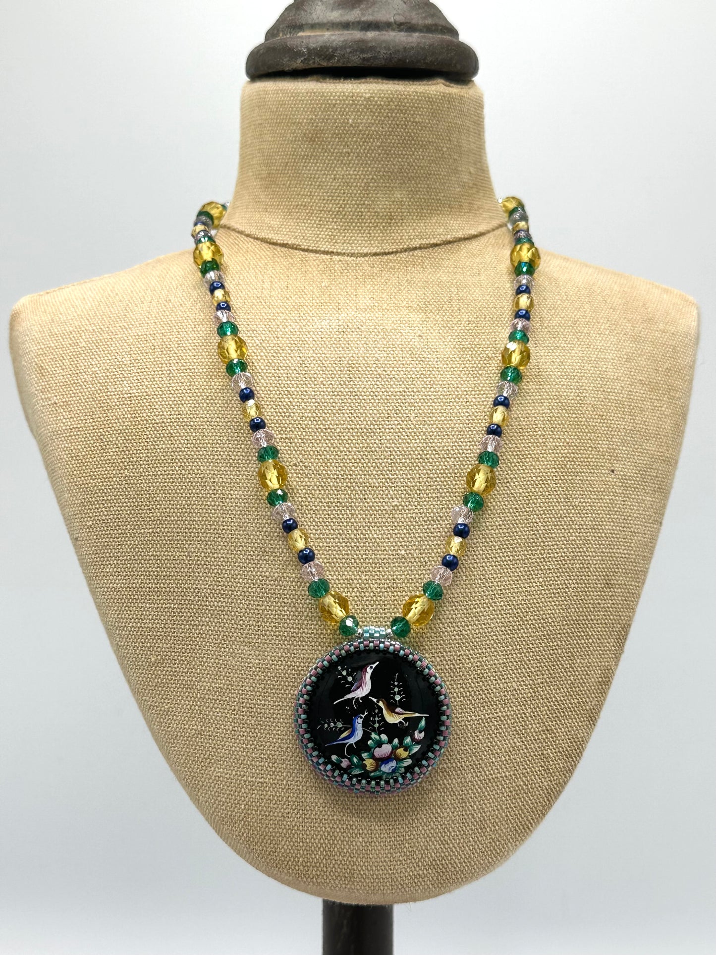 Handpainted Bird Necklace | Hopetown & Hunter